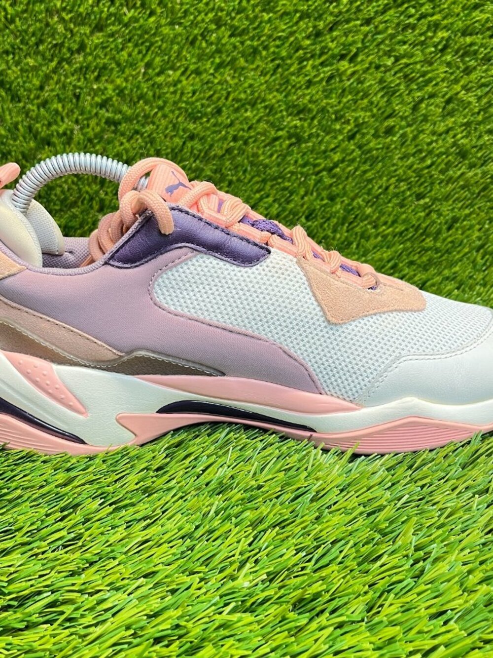Puma Thunder Fashion 1 Womens Size 9 Peach Gray Athletic Running Shoes Sneakers - Picture 4 of 10